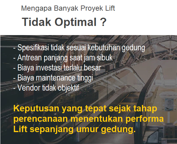 Jasa Konsultan Lift Indonesia